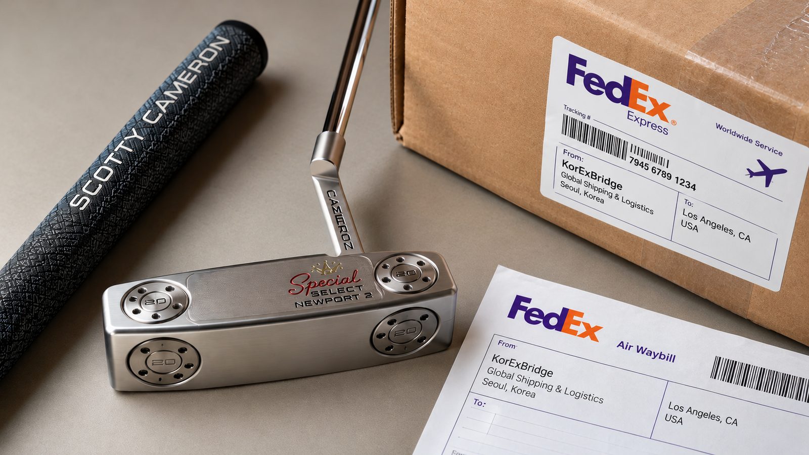 Korean golf clubs US shipping