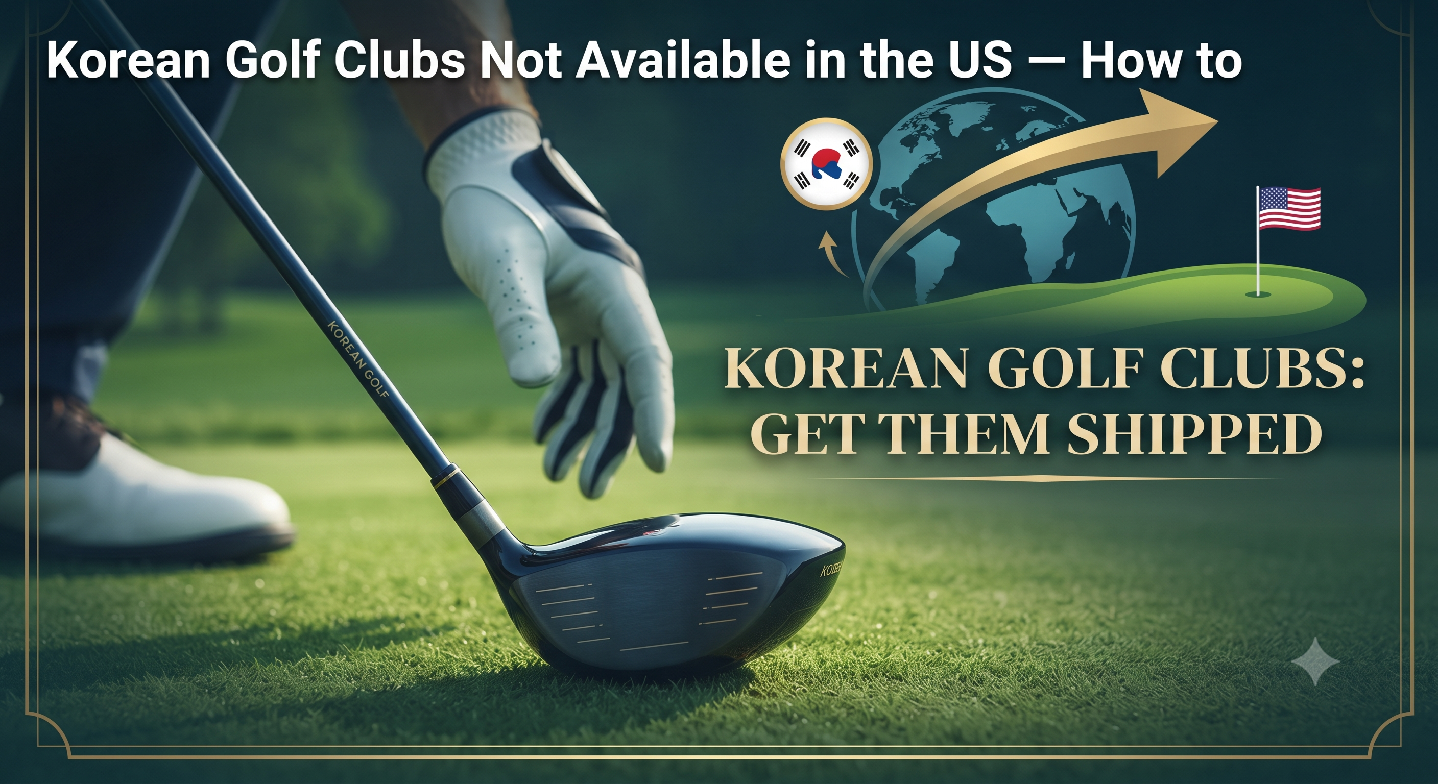 Korean golf clubs US shipping